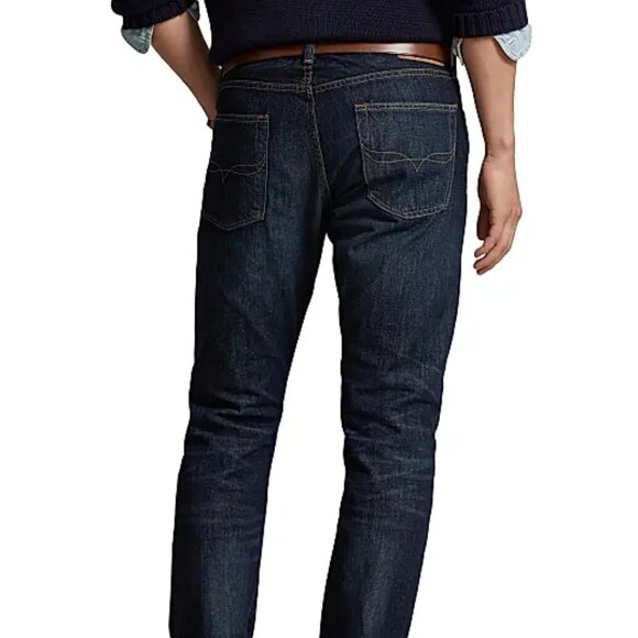 Polo Ralph Lauren Slim Fit Cotton Denim Blue Jeans 40x32 - Picture 3 of 16